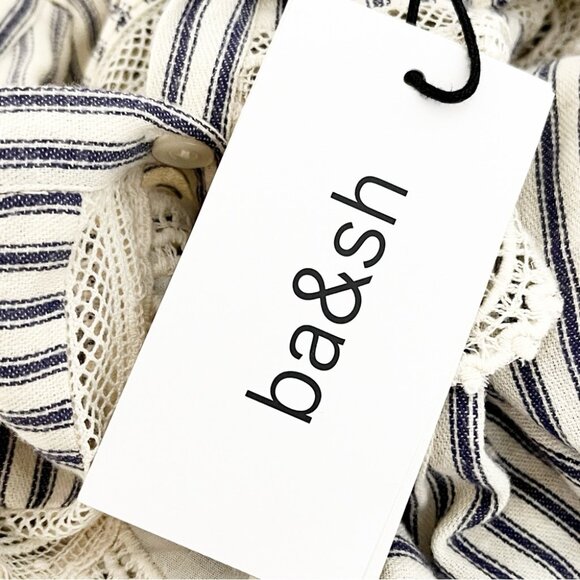 NWT Ba&Sh Anael striped blouse Size small - Picture 9 of 11